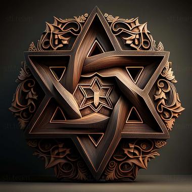 3D model Magen David (STL)